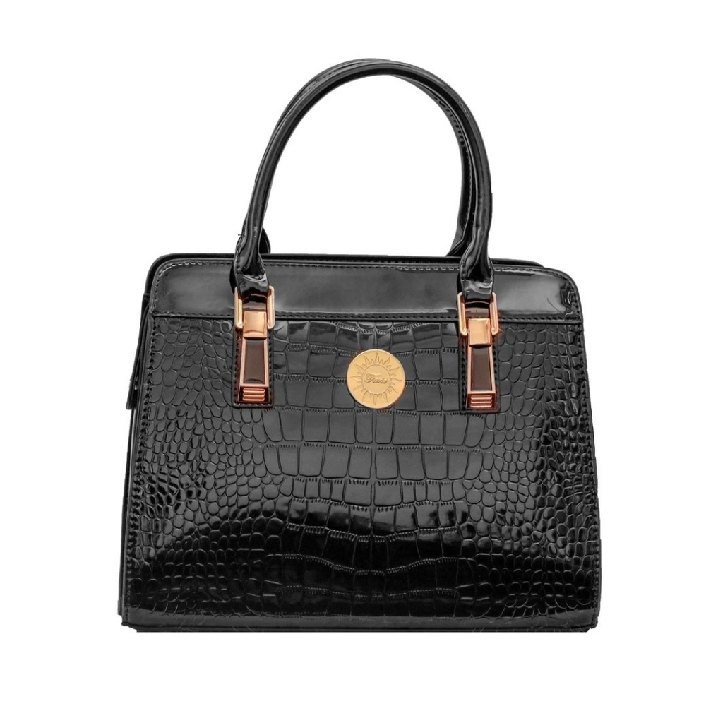 Zuri Top Handle Tote - Black